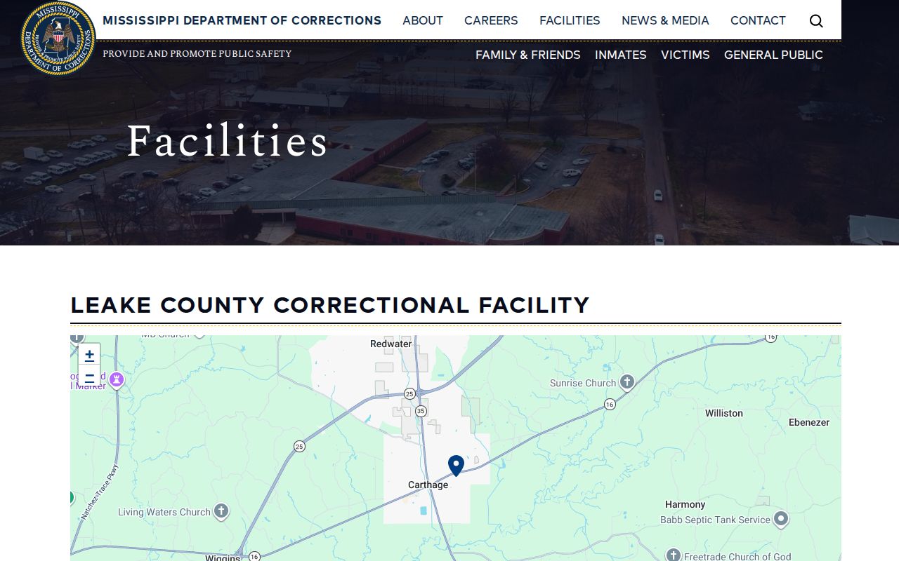 Leake facility route for Attala County 72-hour release records